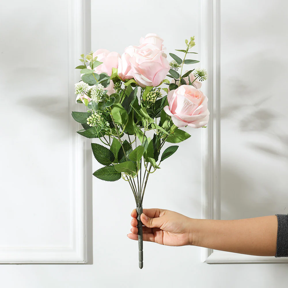 Merlin Roses Faux Stem - Light Pink - Image 3