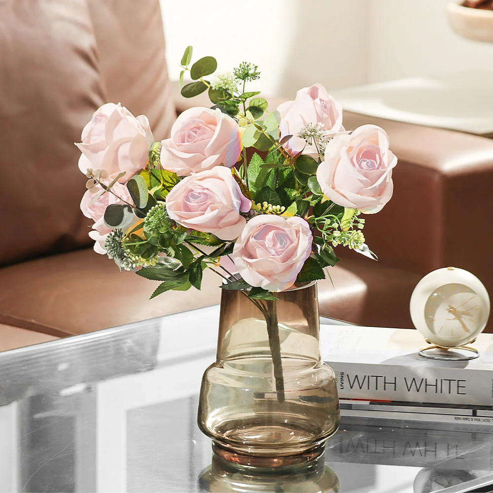 Merlin Roses Faux Stem - Light Pink - Image 4