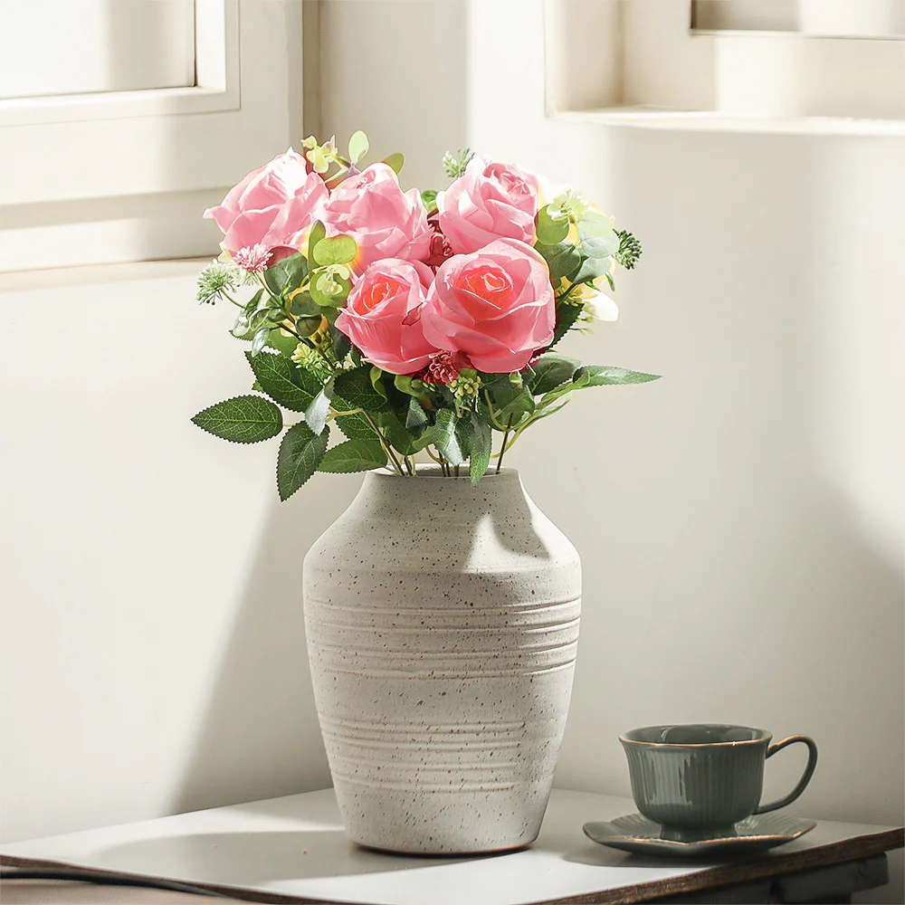 Merlin Roses Faux Stem - Shaded Pink - Image 4