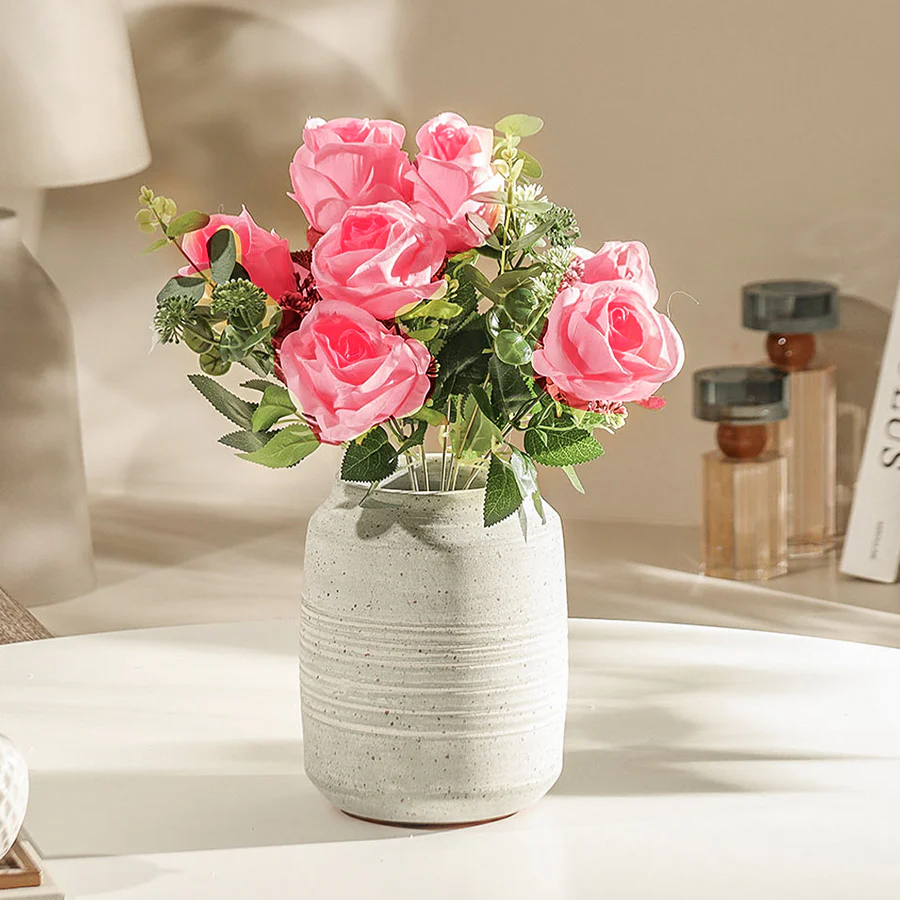 Merlin Roses Faux Stem - Shaded Pink - Image 5