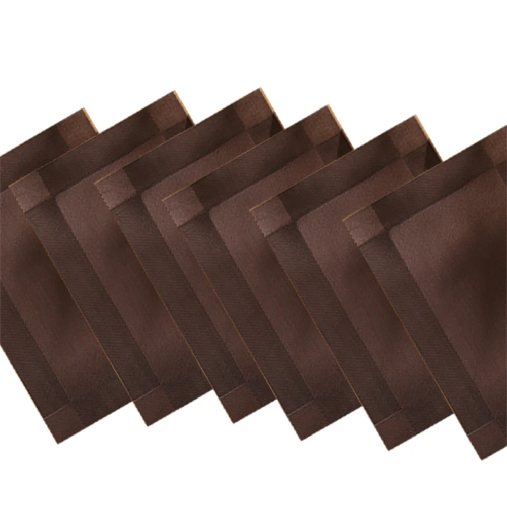 Mesh Rectangular Placemats, Set of 6 - Brown - Image 3