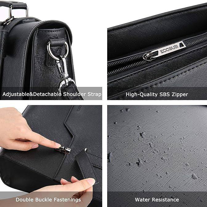 Messenger Laptop Bag - Black - Image 5