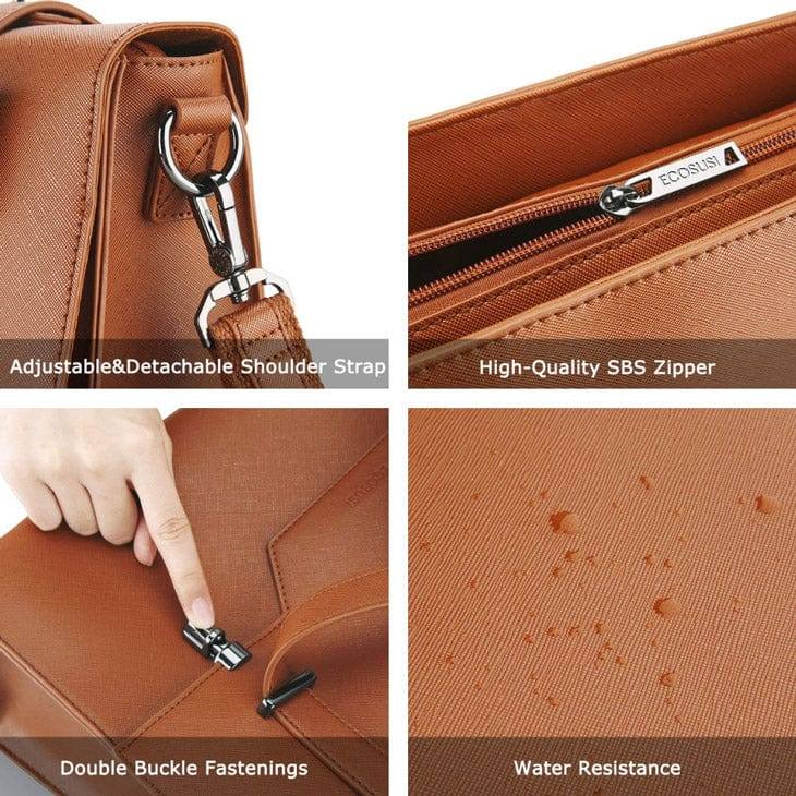 Messenger Laptop Bag - Brown - Image 3