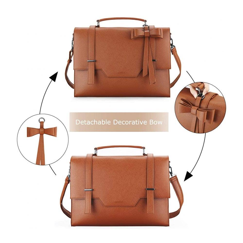Messenger Laptop Bag - Brown - Image 4