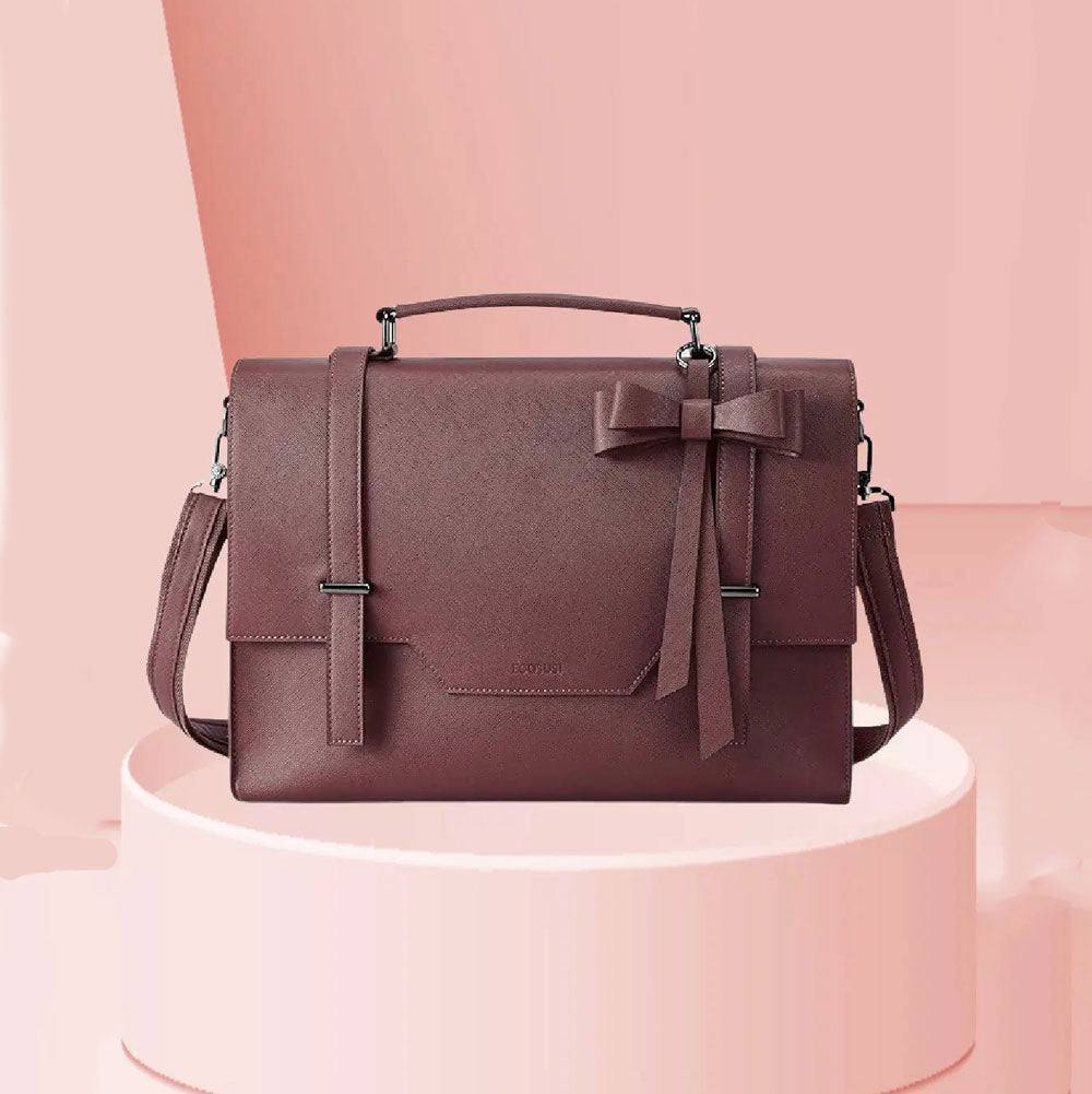 Messenger Laptop Bag - Burgundy - Image 2