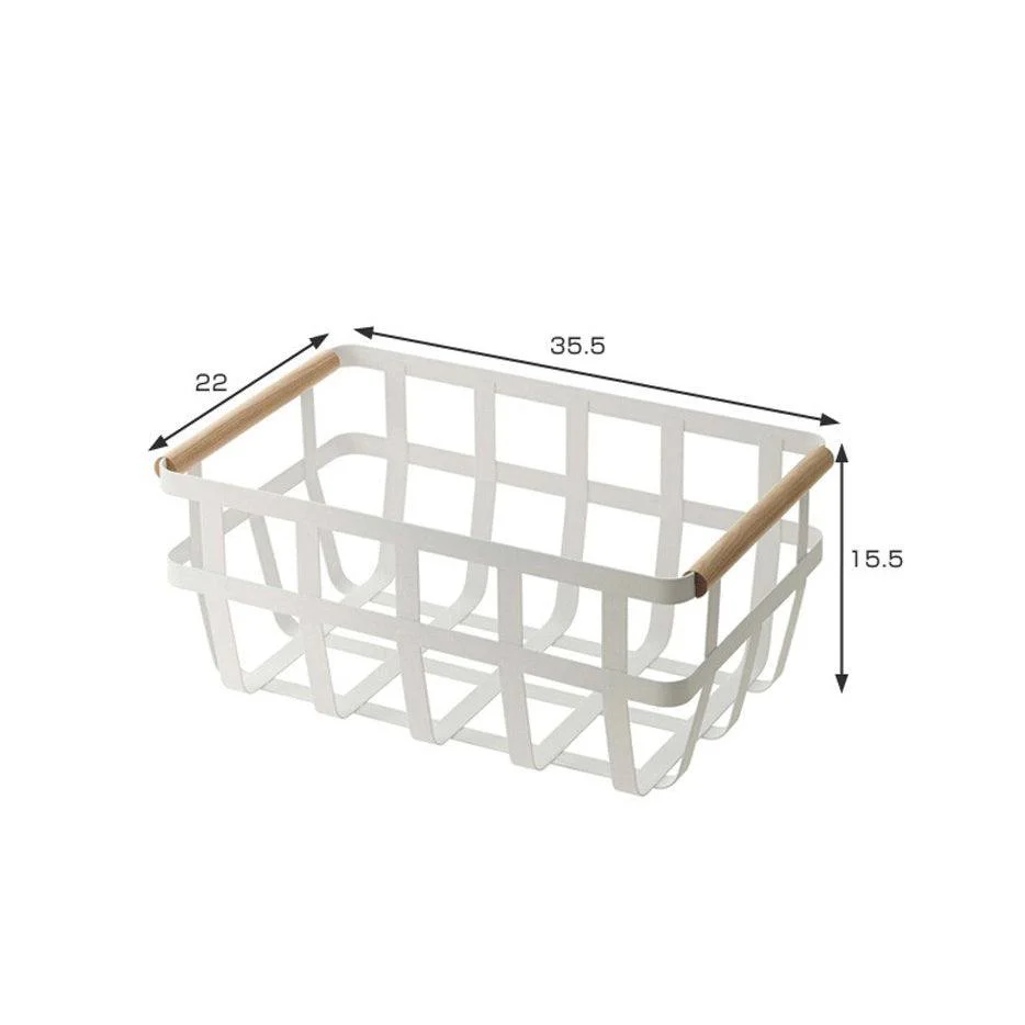 Metal Storage Basket - White - Image 8