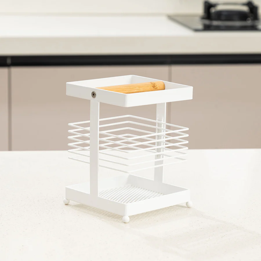 Square Cutlery Holder - White - Image 4