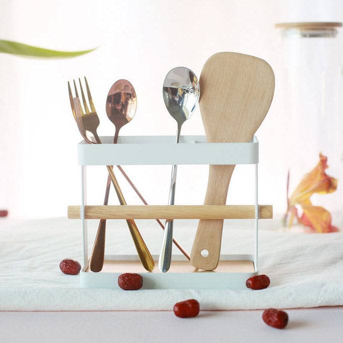 Metal Utensil Holder - White - Image 4