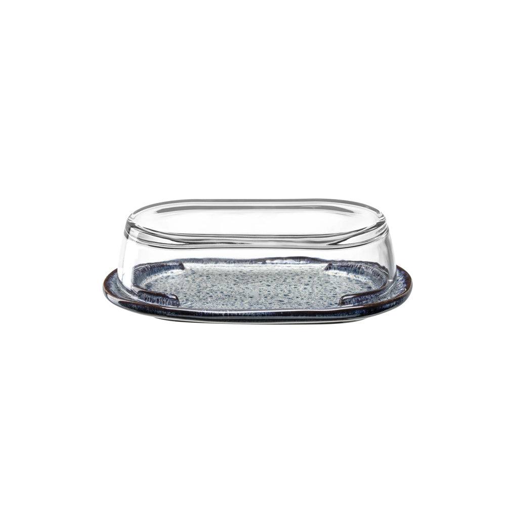 Matera Ceramic Butter Dish with Glass Cover - Image 3