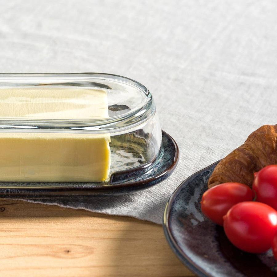 Matera Ceramic Butter Dish with Glass Cover - Image 5