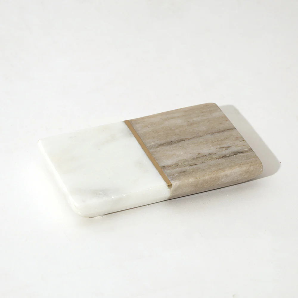 Midas Marble Soap Dish - Desert White - Image 6