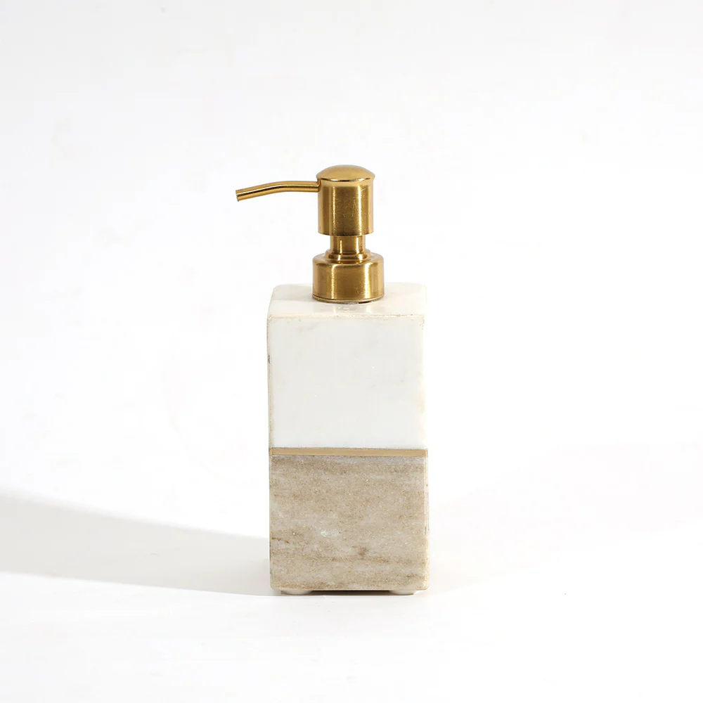 Midas Marble Soap Dispenser - Desert White - Image 6