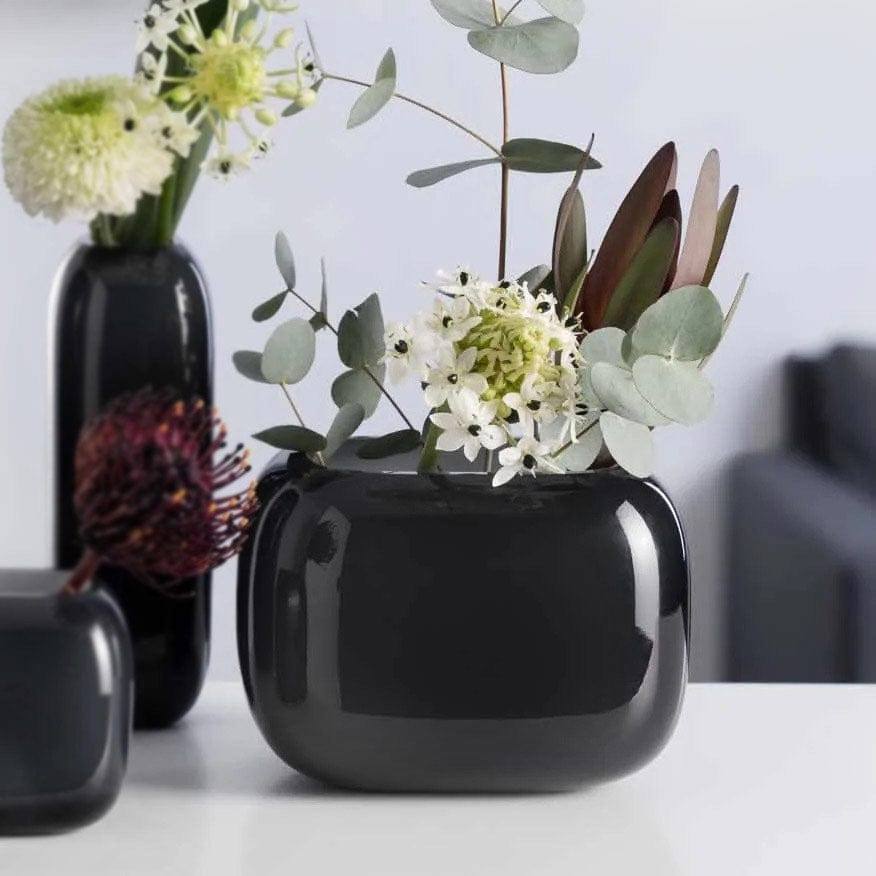 Milano Wide Vase - Dark Grey