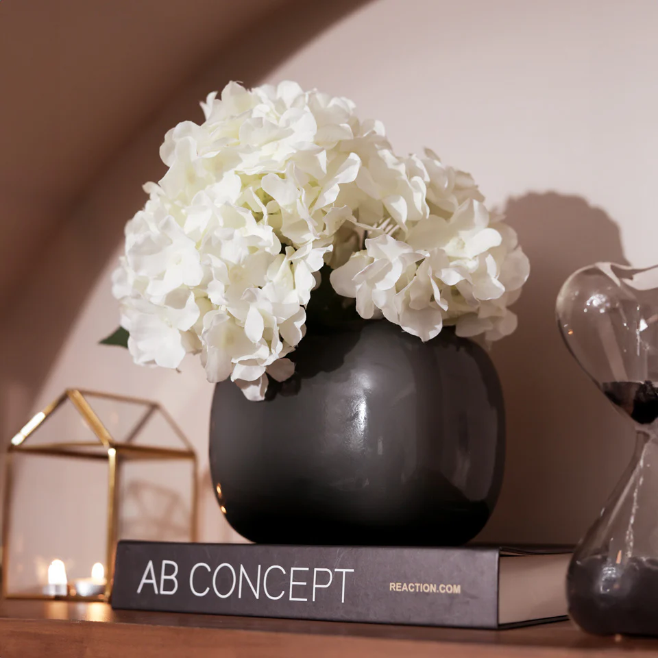 Milano Wide Vase - Dark Grey - Image 2