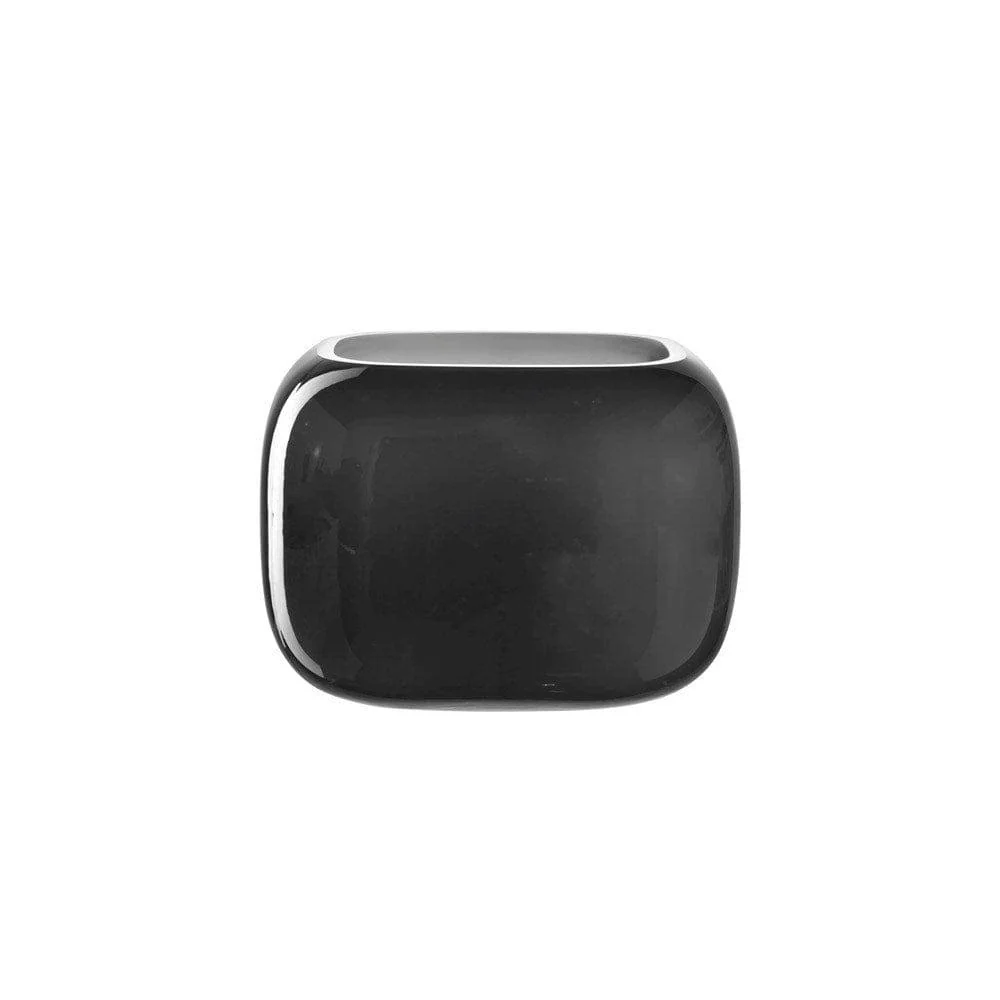Milano Wide Vase - Dark Grey - Image 3