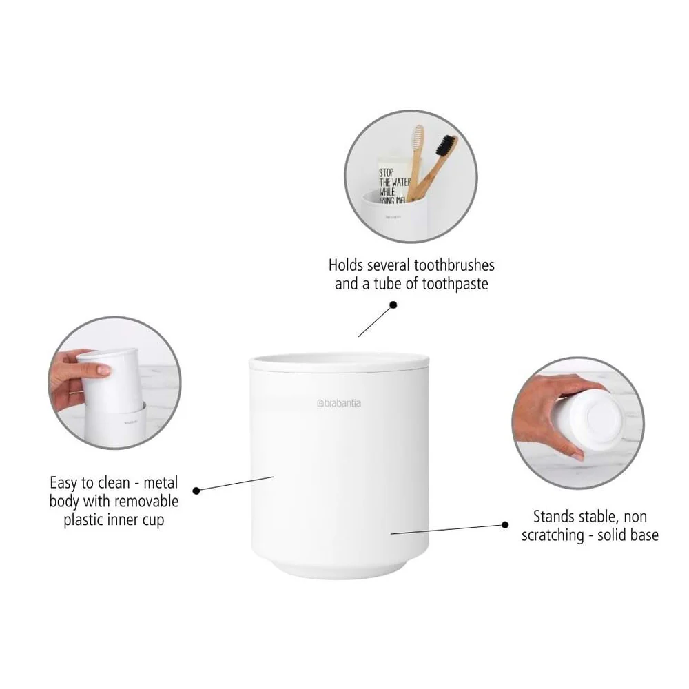 MindSet Toothbrush Tumbler - Mineral White - Image 8