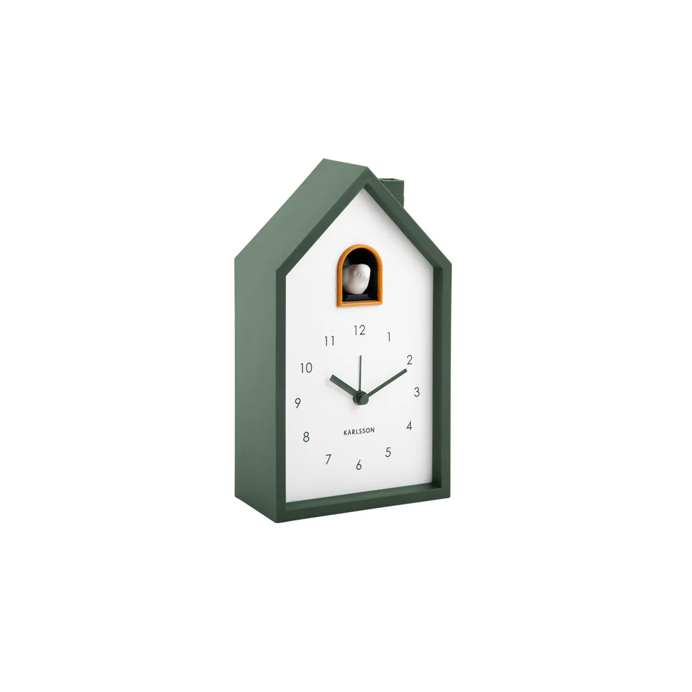 Modern Cuckoo Alarm Clock - Jungle Green - Image 2