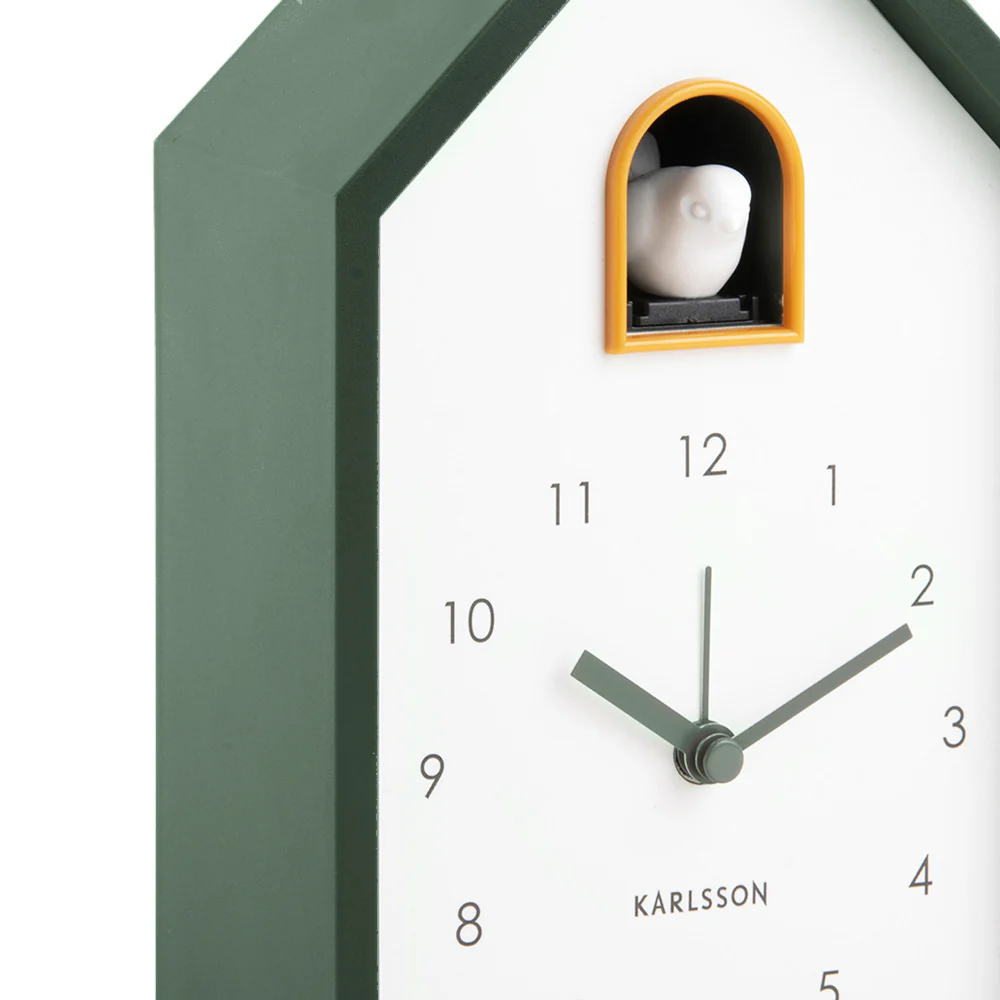 Modern Cuckoo Alarm Clock - Jungle Green - Image 5