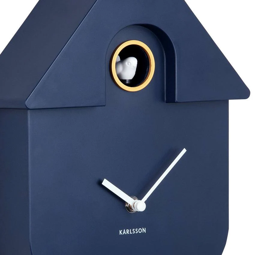 Modern Cuckoo Pendulum Wall Clock - Dark Blue - Image 4