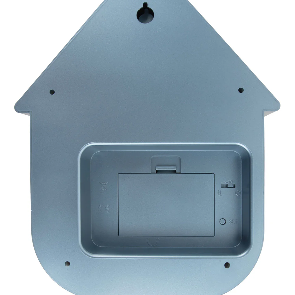 Modern Cuckoo Pendulum Wall Clock - Metallic Blue - Image 6