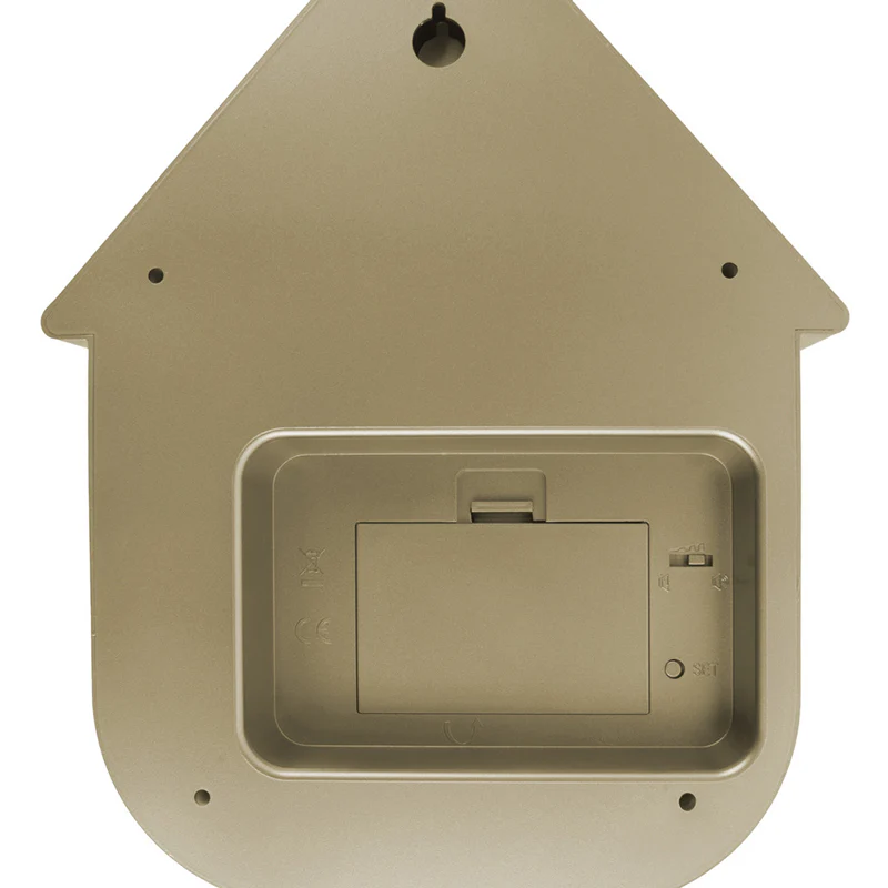 Modern Cuckoo Pendulum Wall Clock - Metallic Gold - Image 6