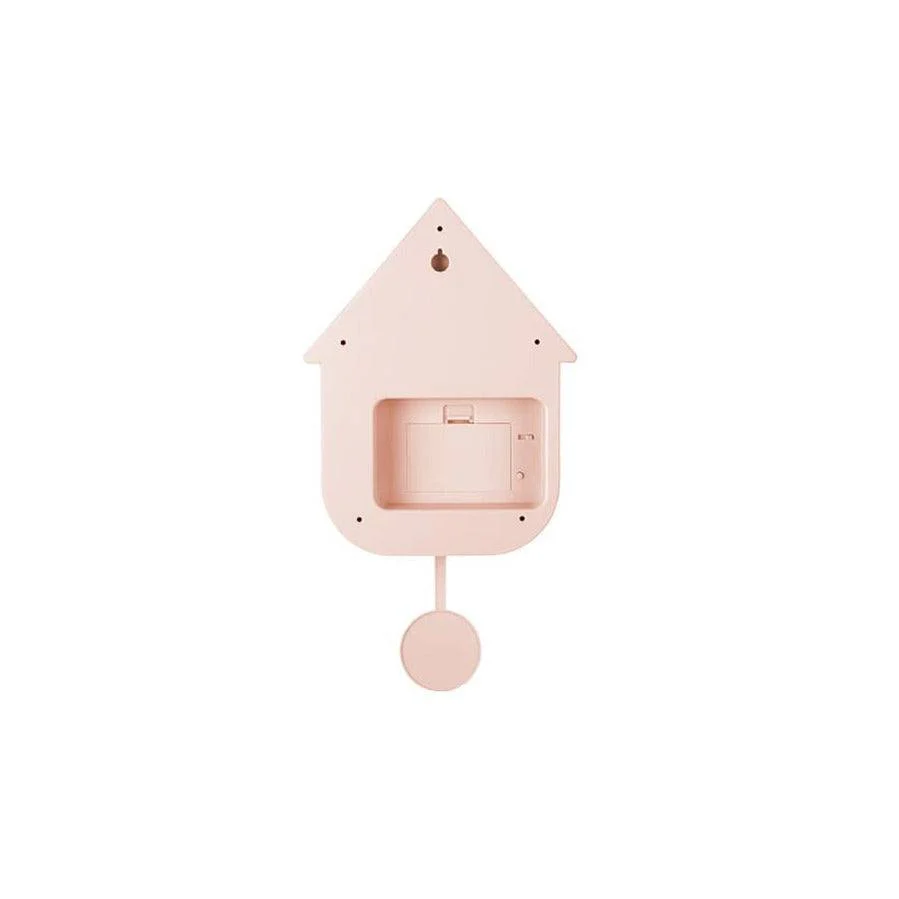 Modern Cuckoo Pendulum Wall Clock - Soft Pink - Image 4