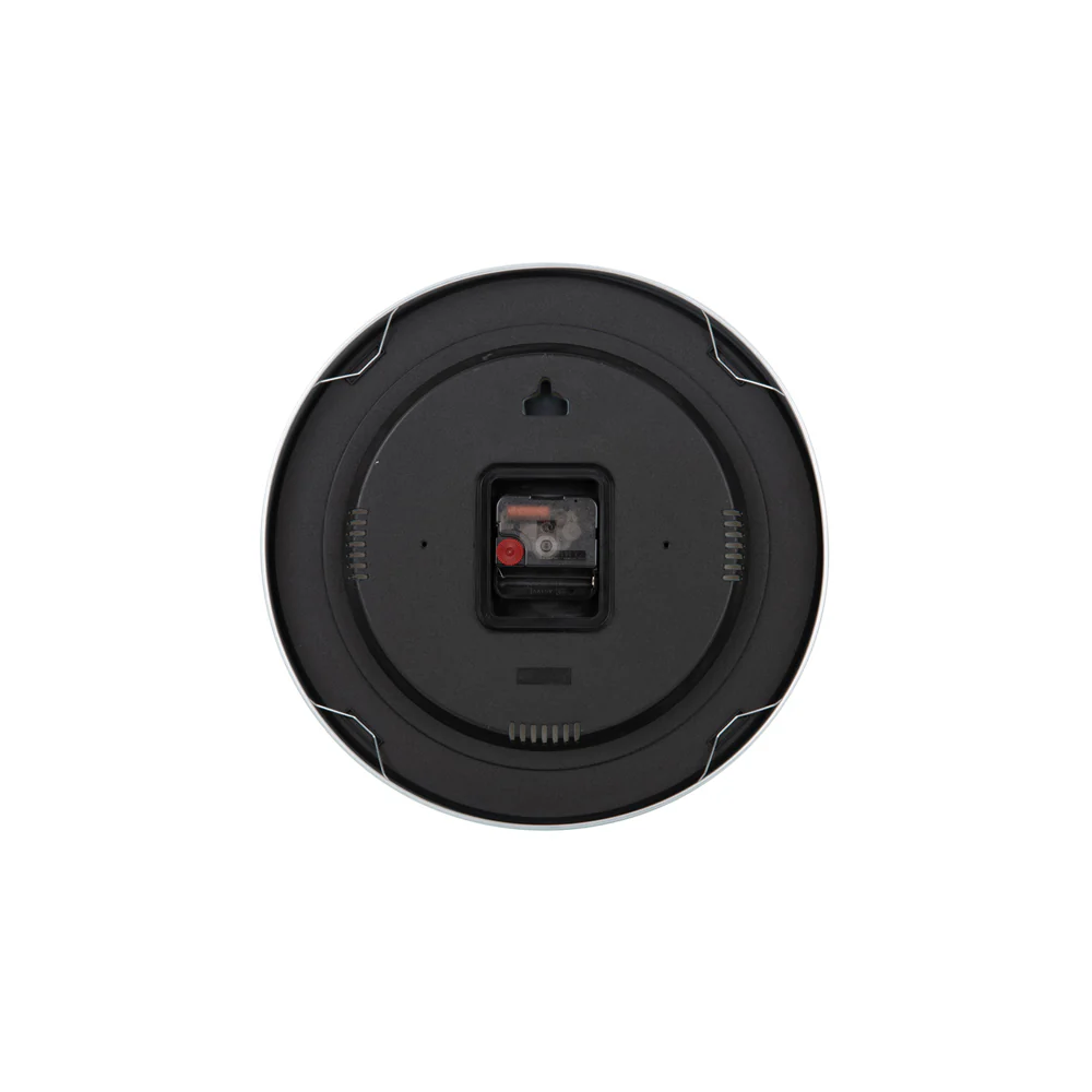 Modern Factory Wall Clock 30cm - Black & Red - Image 5
