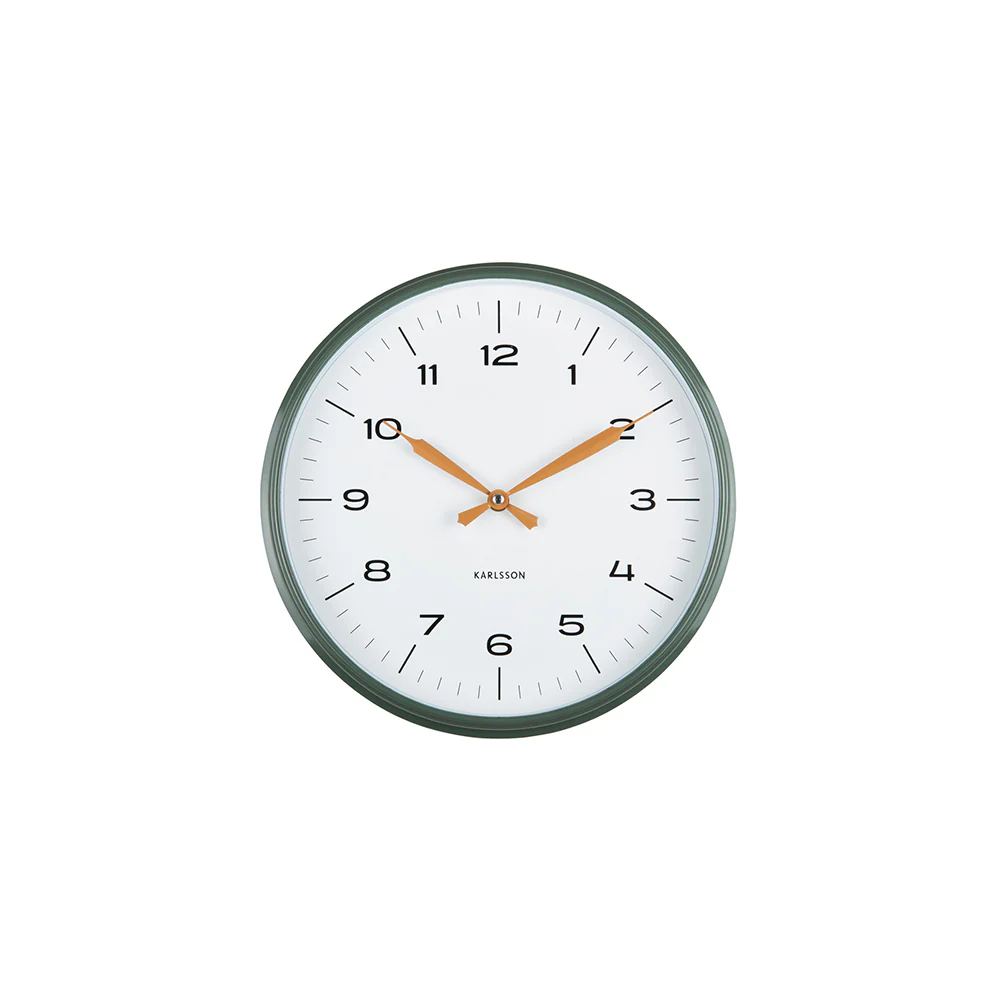 Modern Factory Wall Clock 30cm - Green & Yellow - Image 5