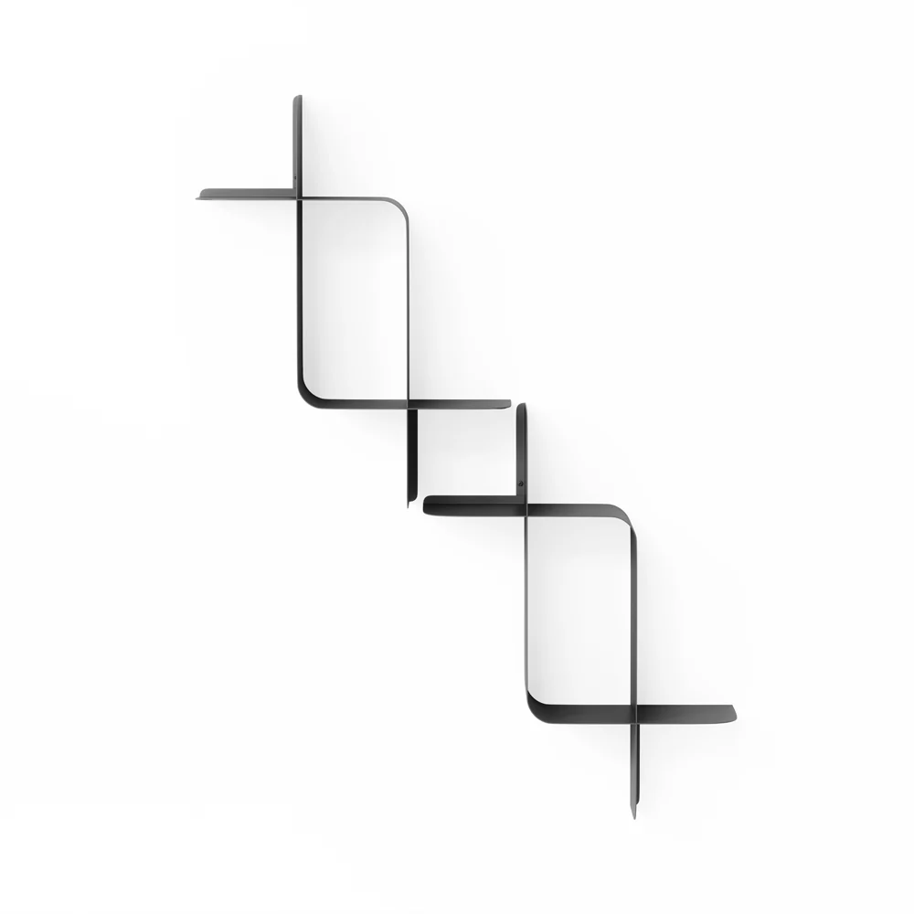 Montage Metal Shelves, Set of 2 - Black - Image 2