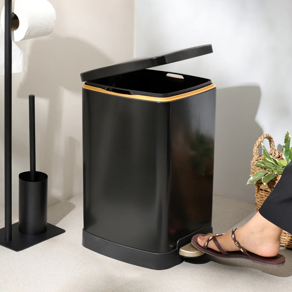 Monte Slim Pedal Bin 20L - Black - Image 3