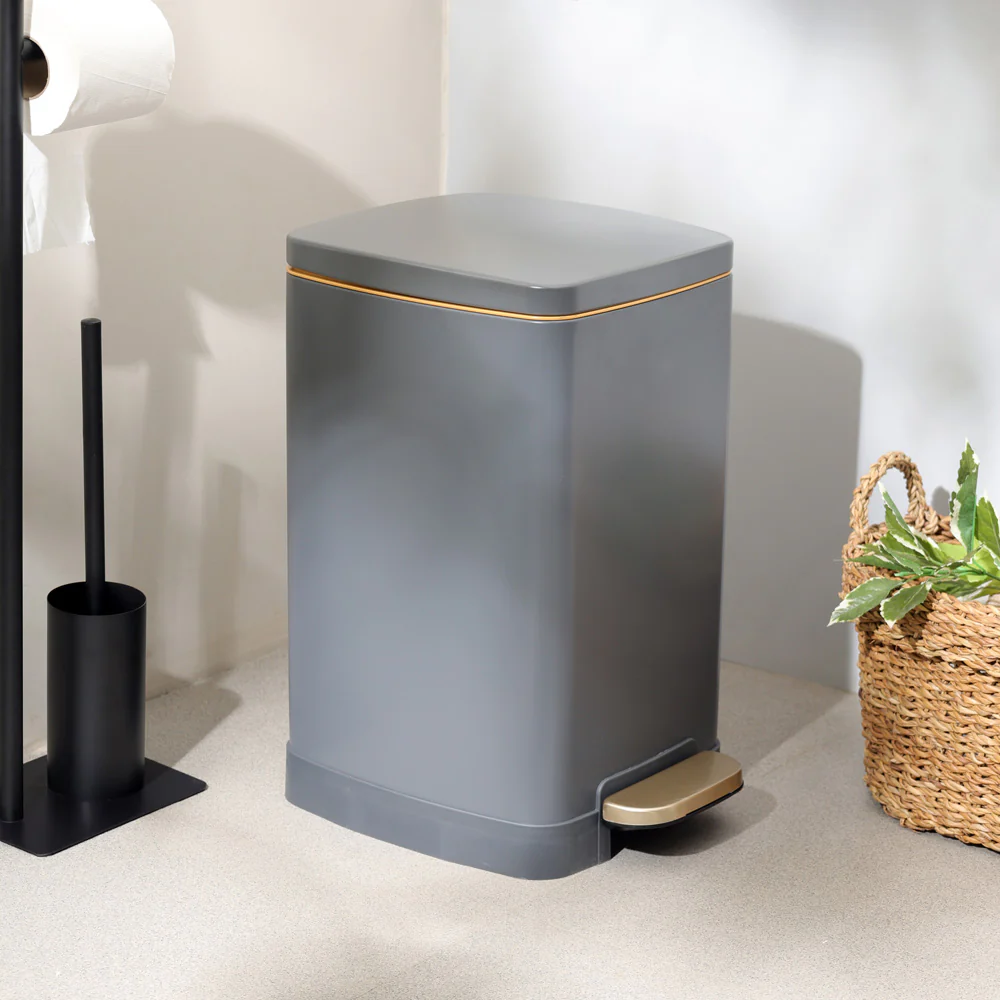 Monte Slim Pedal Bin 20L - Dark Grey - Image 3