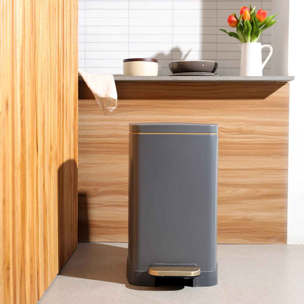 Monte Slim Pedal Bin 20L - Dark Grey - Image 6