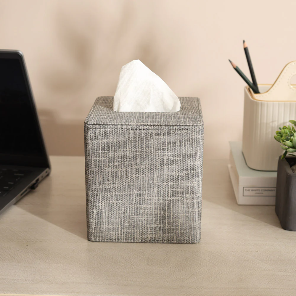 Monte Square Tissue Box Holder - Graphite - Image 7