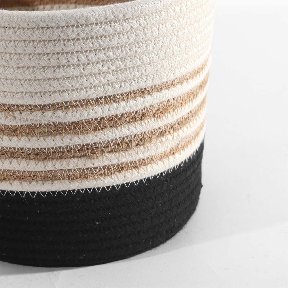 Moonj & Jute Tapered Planter - Natural Black - Image 5