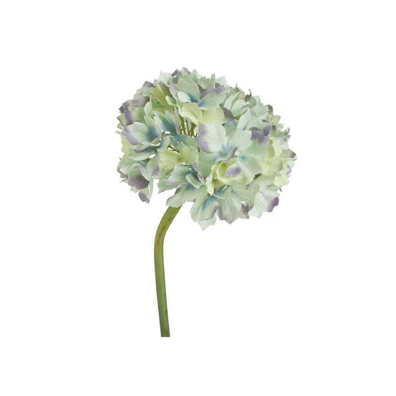 Mophead Hydrangea Faux Stem - Indigo Sunrise - Image 4