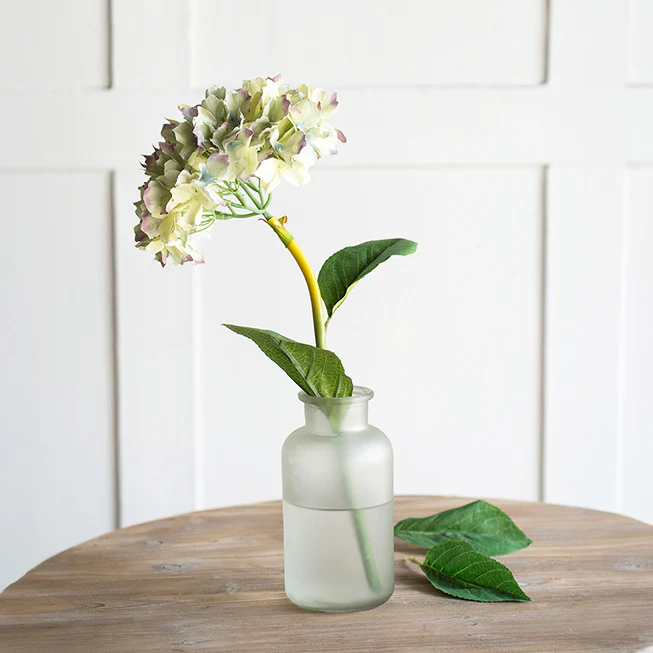 Mophead Hydrangea Faux Stem - Indigo Sunrise - Image 5