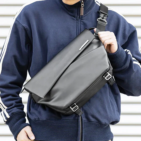 Multi-Purpose Crossbody Bag - Black - Image 6