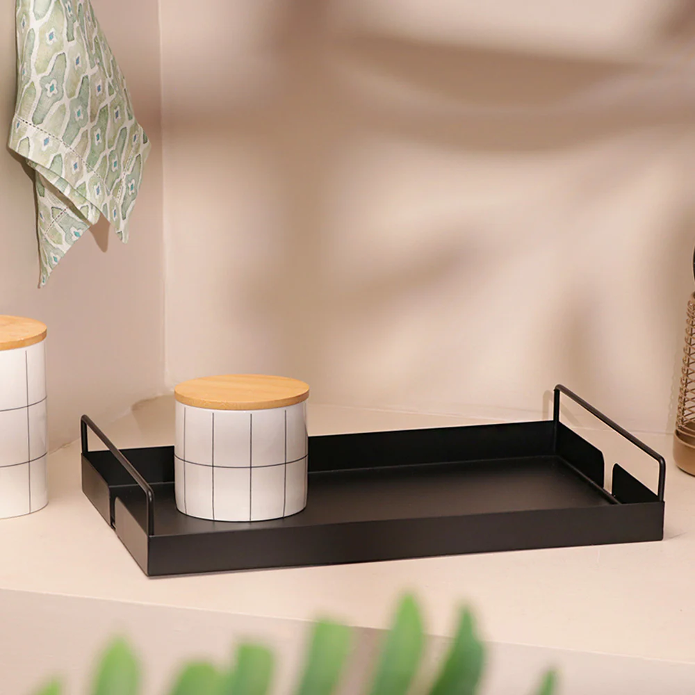 Muro Serving Tray Medium - Black - Image 5