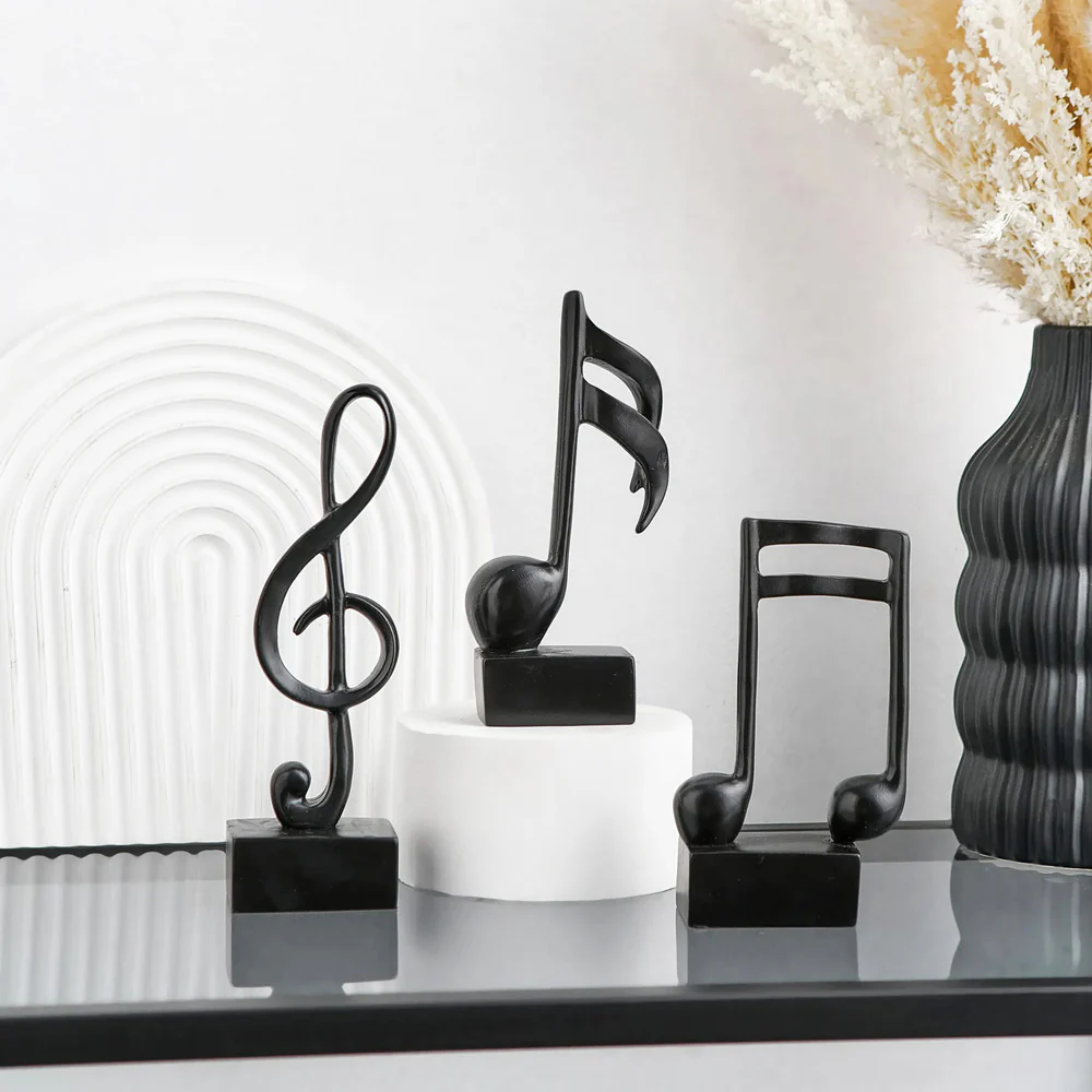 Musical Notes Accents, Set of 3 - Black - Image 2