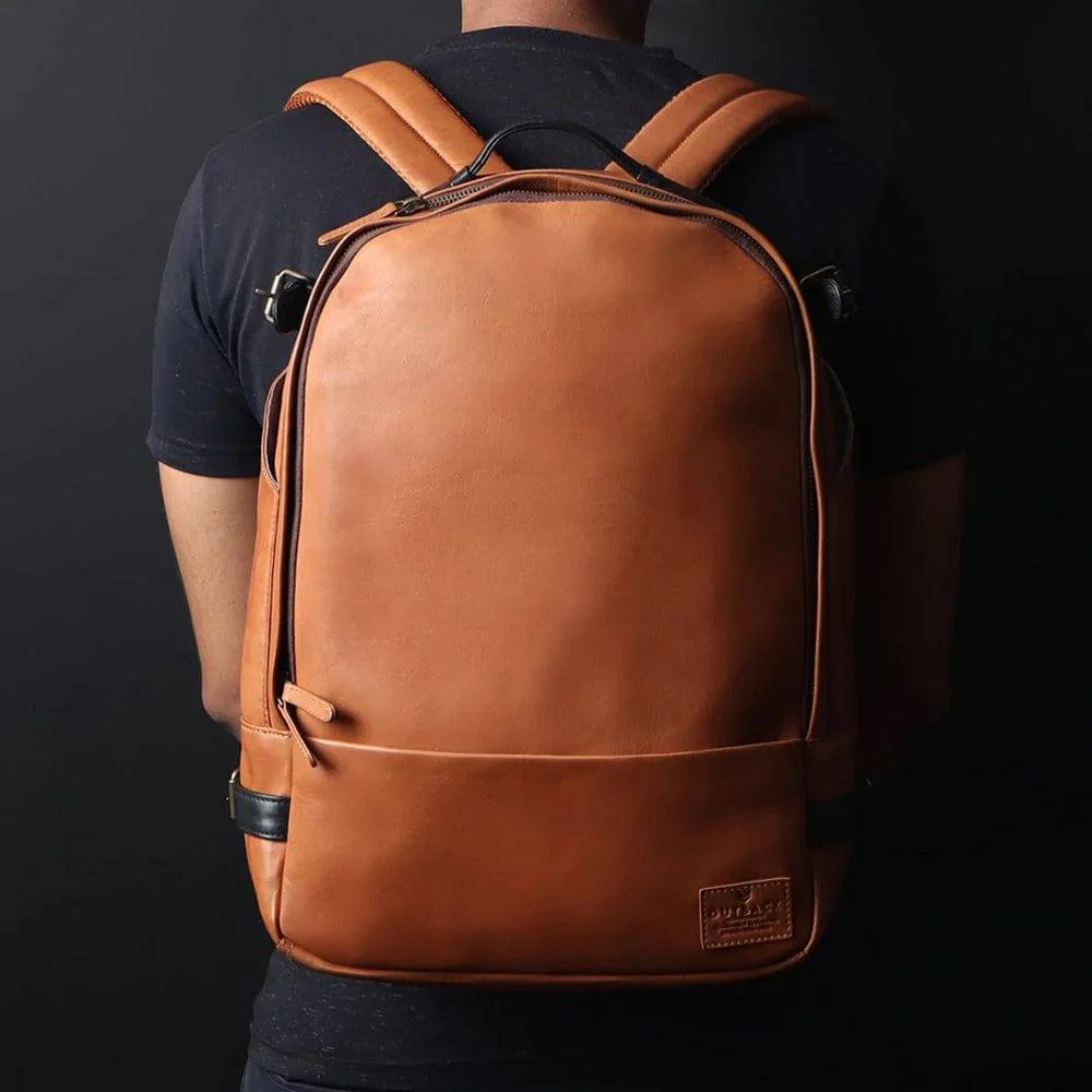 Mustang Leather Backpack 21L - Tan - Image 8