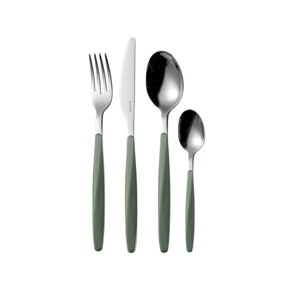 My Fusion 24-Piece Cutlery Set - Olive Green - Image 3