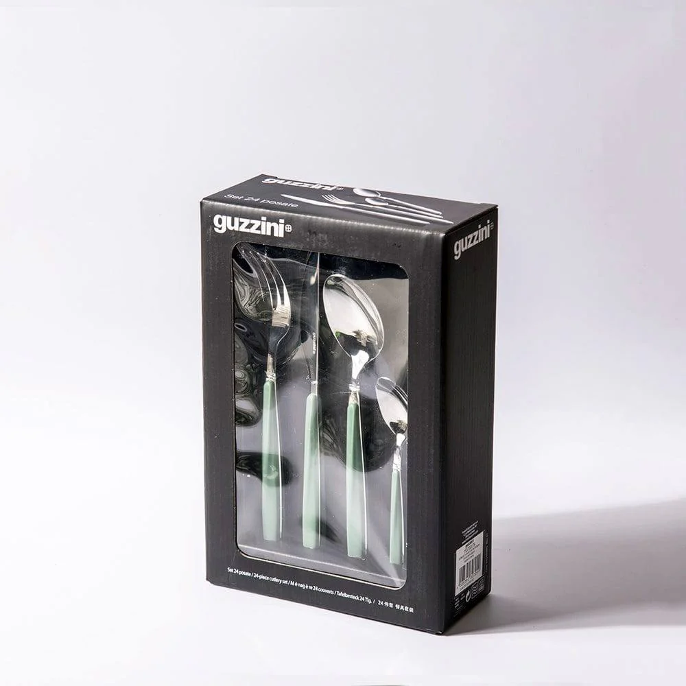 My Fusion 24-Piece Cutlery Set - Olive Green - Image 4