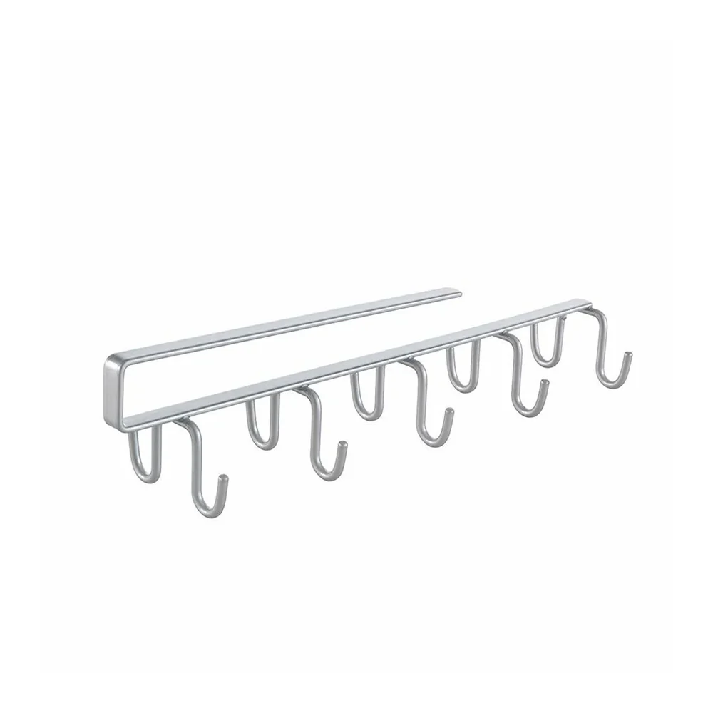 My-Hooks Undershelf Multi Hooks - Polytherm Silver - Image 3