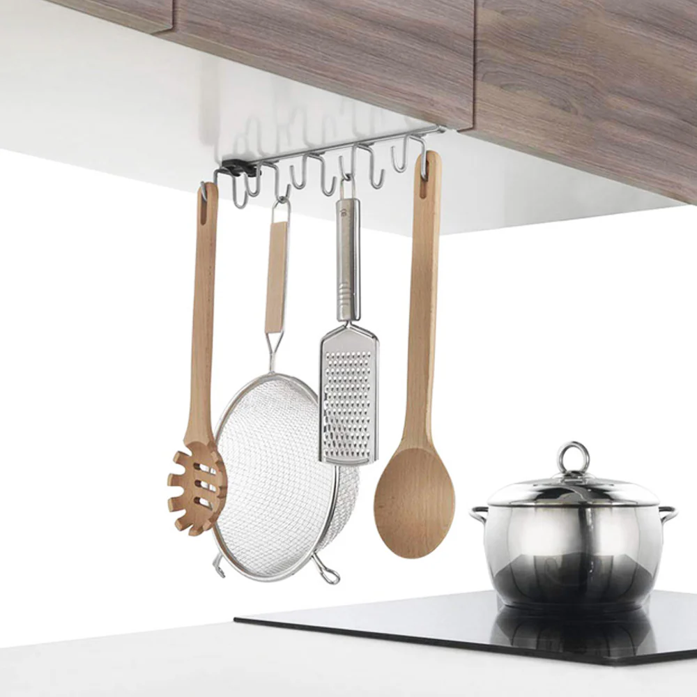 My-Hooks Undershelf Multi Hooks - Polytherm Silver - Image 5