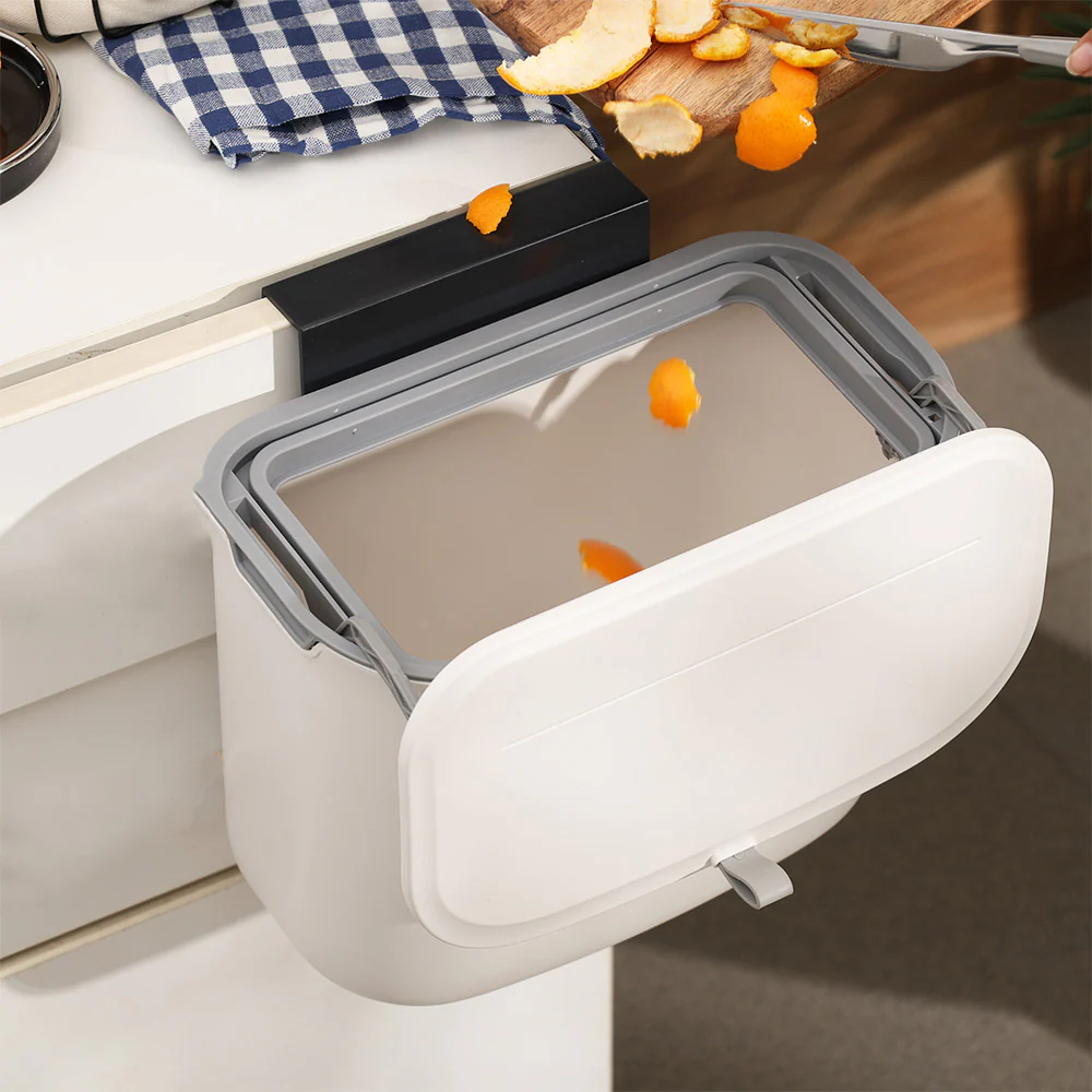 Neat Hanging Food Waste Bin - White - Image 4