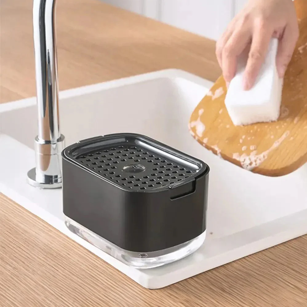 Neat Soap Dispensing Sponge Holder - Black - Image 2