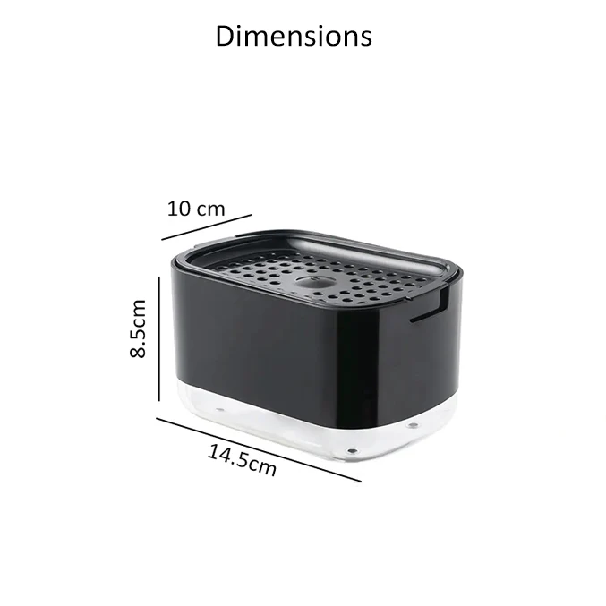 Neat Soap Dispensing Sponge Holder - Black - Image 5