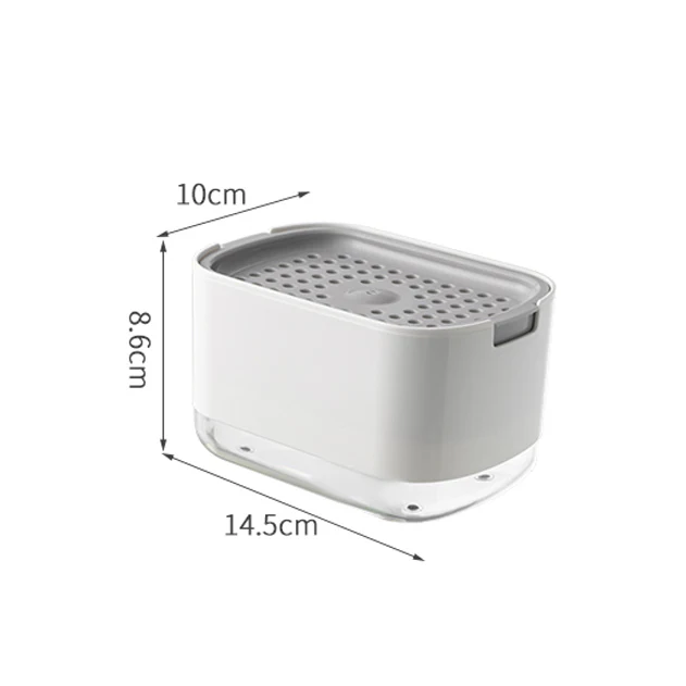Neat Soap Dispensing Sponge Holder - White - Image 3