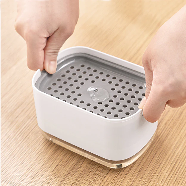 Neat Soap Dispensing Sponge Holder - White - Image 5