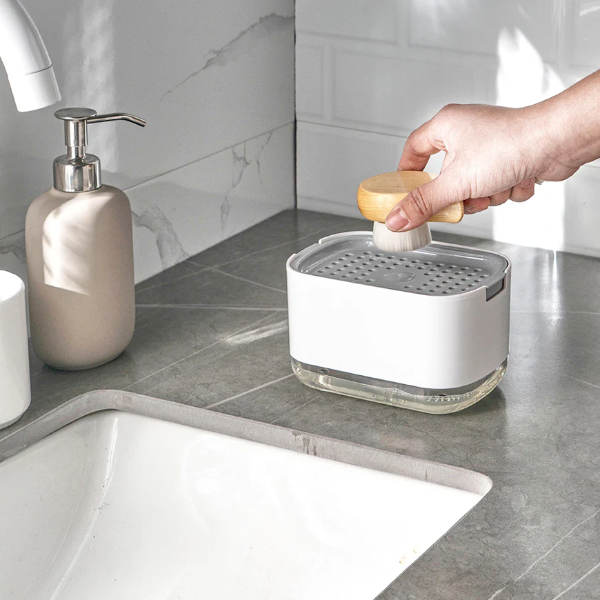 Neat Soap Dispensing Sponge Holder - White - Image 8